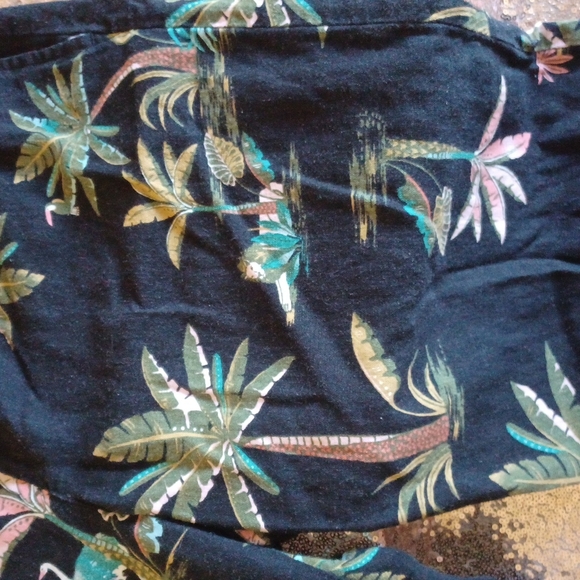 Linen blend tropical print pants - Picture 2 of 3